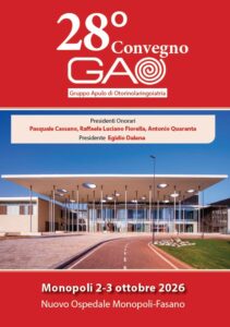 Monopoli 2-3 ottobre 2026
 Nuovo Ospedale Monopoli-Fasano